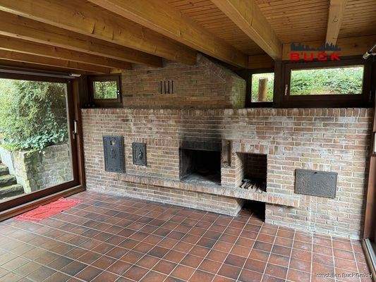 offnener Kamin Wintergarten