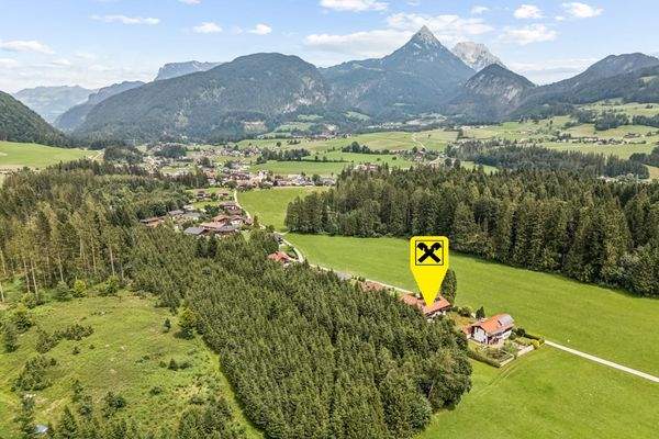 Blick zum Dorfzentrum