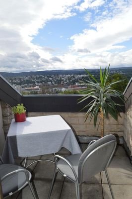 Sitzgelegenheit auf dem Balkon