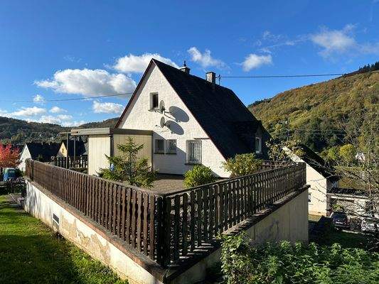 Rückansicht Dachterrasse DG
