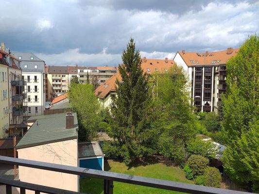 Ausblick vom Balkon