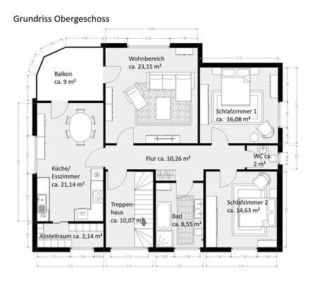 Grundriss Obergeschoss