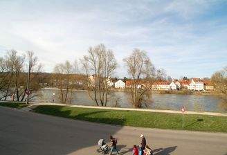 Blick zum Jachthafen