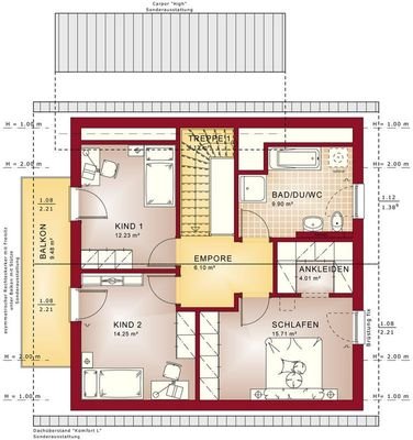 Grundriss EVO 143 V4 KAT DG