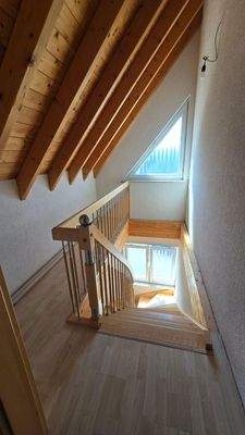 Treppenaufgang ins Dachstudio