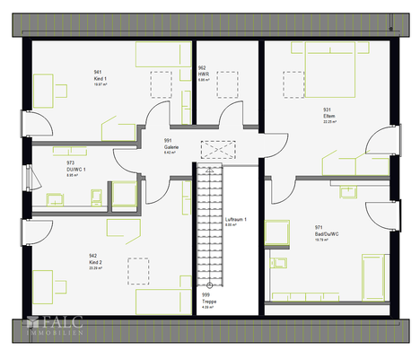 Grundriss Obergeschoss