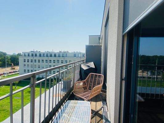 Balkon zum Platz des 4. Juli