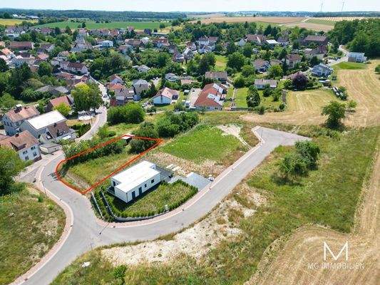 Ansicht Baugrundstück