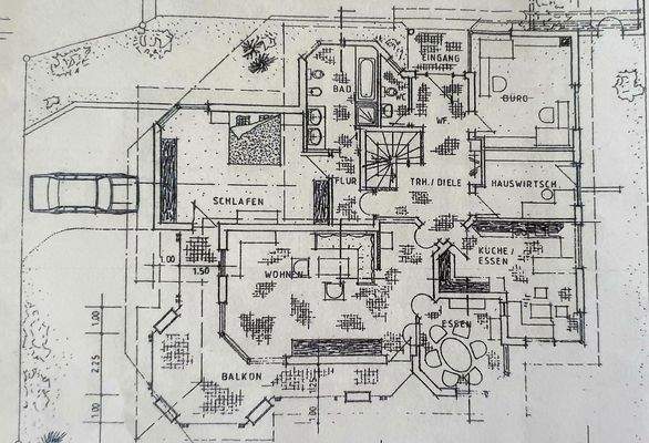 Grundriss Hauptwohnung