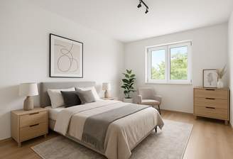 Schlafzimmer, visualisiert