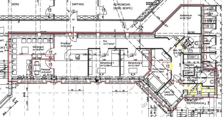 aktuelle Raumaufteilung