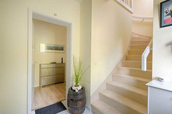 Treppe in den Wohnbereich