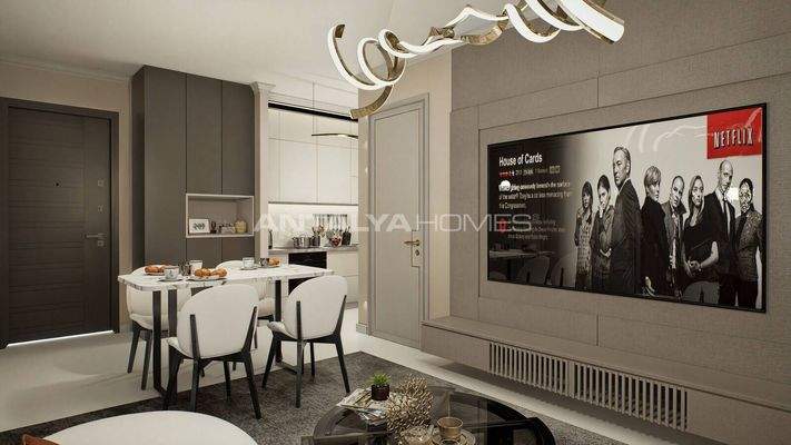 Duplex Flats in a Complex with Pool and Gym in Alanya Center