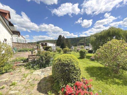 Blick auf die Terrasse