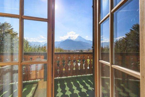 Blick aus dem Schlafzimmerfenster