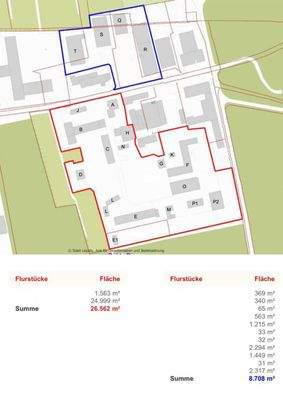 Legende, Flurkarte gesamt