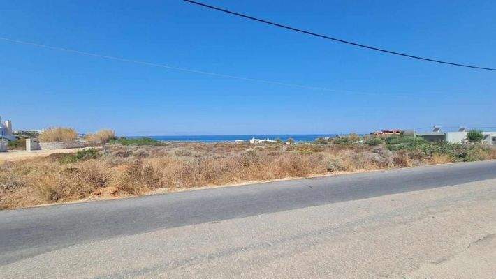 Kreta, Stavros: Grundstücke direkt am Meer mit Blick auf den Sonnenuntergang zu verkaufen