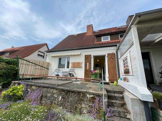 Blick auf die Terrasse