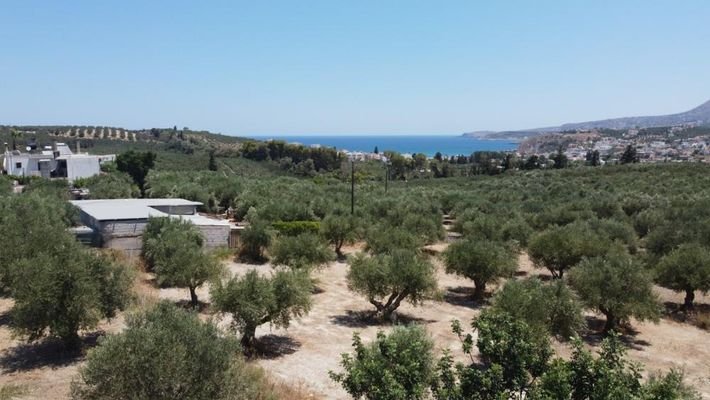 Kreta, Kalyves: Grundstück mit unglaublicher Aussicht und erstklassiger Lage in Kalyves zu verkaufen