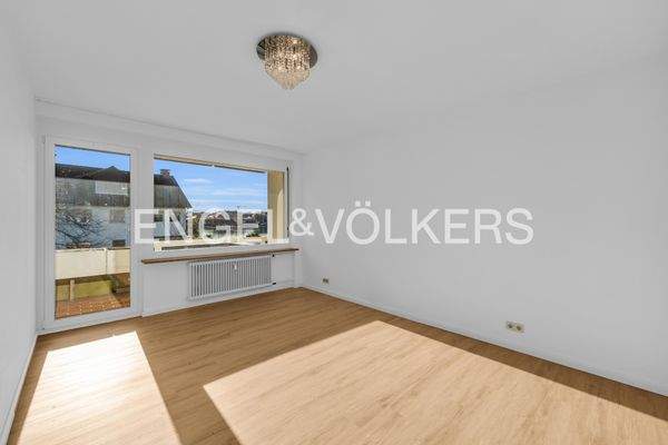 Schlafzimmer mit Blick zum Bodensee