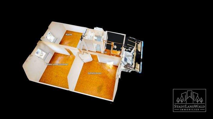 DG - Schematischer Grundriss - 3D