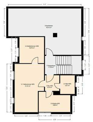 Grundriss Dachgeschoss 