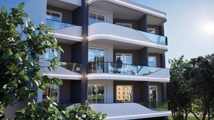 Kreta – Chania-Lentariana: Moderne Neubauwohnung mit einem Schlafzimmer zu verkaufen