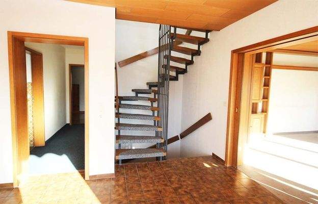 Richtung Schlafräume und Obergeschoss