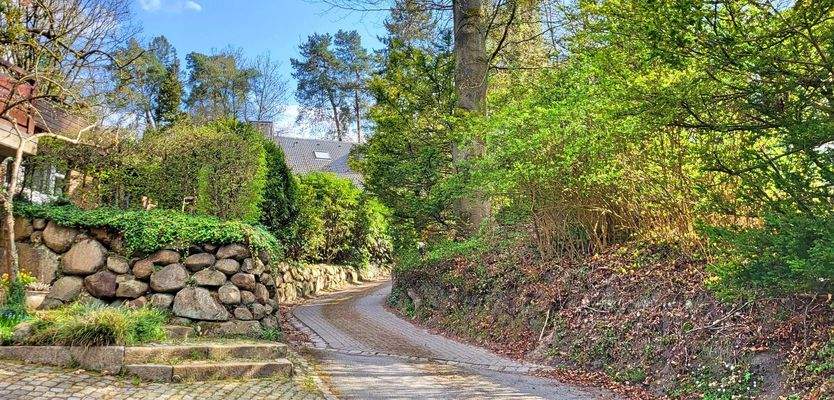 Zufahrt zum Grundstück von der Straße