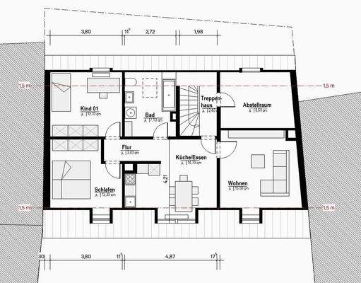 Grundriss Dachgeschoss