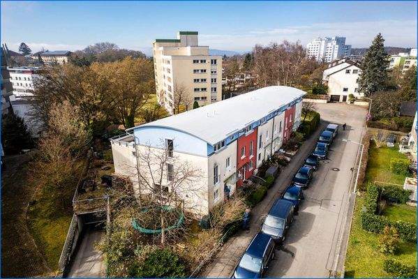 Hausansicht von links oben