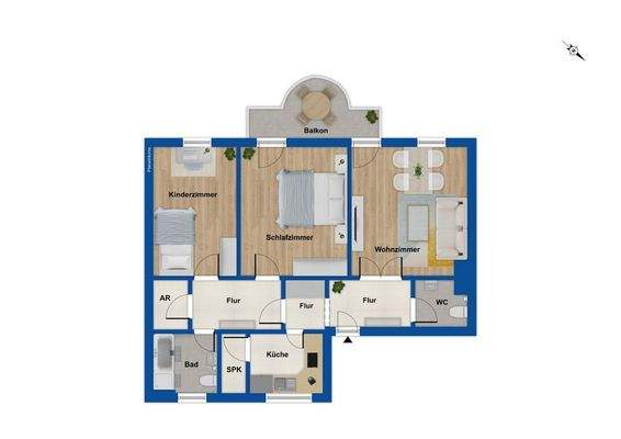 Grundriss 2. Obergeschoss