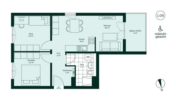 Grundriss der Eigentumswohnung