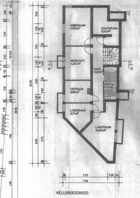 Grundriss Keller