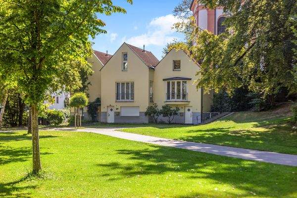 Blick auf das Einfamilienhaus