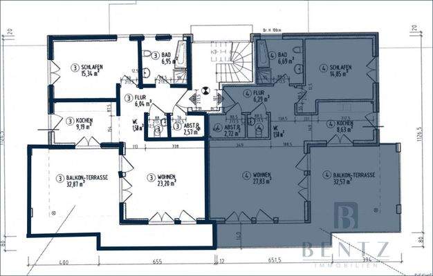Grundriss 1.OG rechts