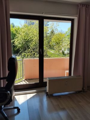 Blick vom Balkon