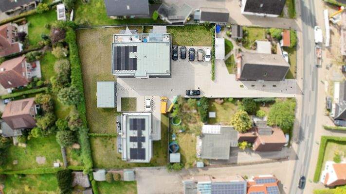 Mehrfamilienhaus von oben