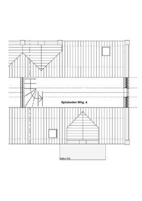 Grundriss Spitzboden