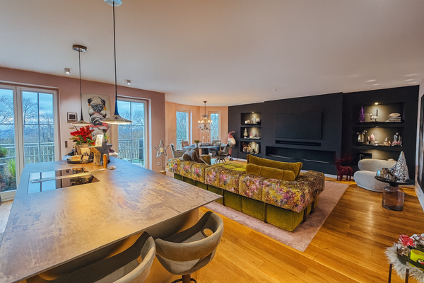 Blick in das Wohnzimmer