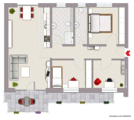 Grundriss Penthouse 1