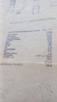 Wohnflächenberechnung - urspr.