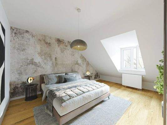 Schlafzimmer nach Modernisierung