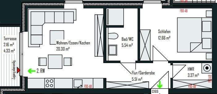Grundriss Erdgeschosswohnung