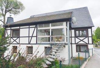 Haus Blick von Außenseite