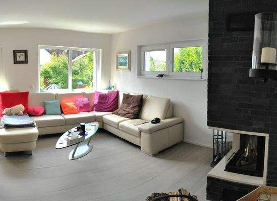 Wohnzimmer mit Kaminofen