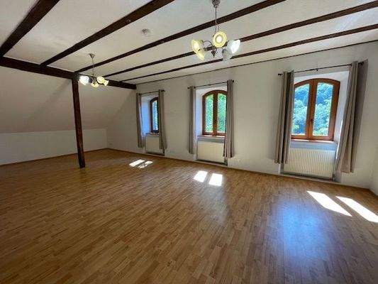 Wohnzimmer im Dachgeschoss