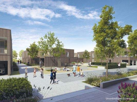 Unverbindliche Illustration, SW, Nachbarschaftshof