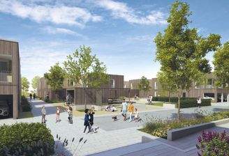 Unverbindliche Illustration, SW, Nachbarschaftshof