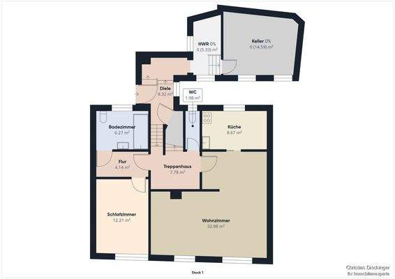 Grundriss 1. Obergeschoss